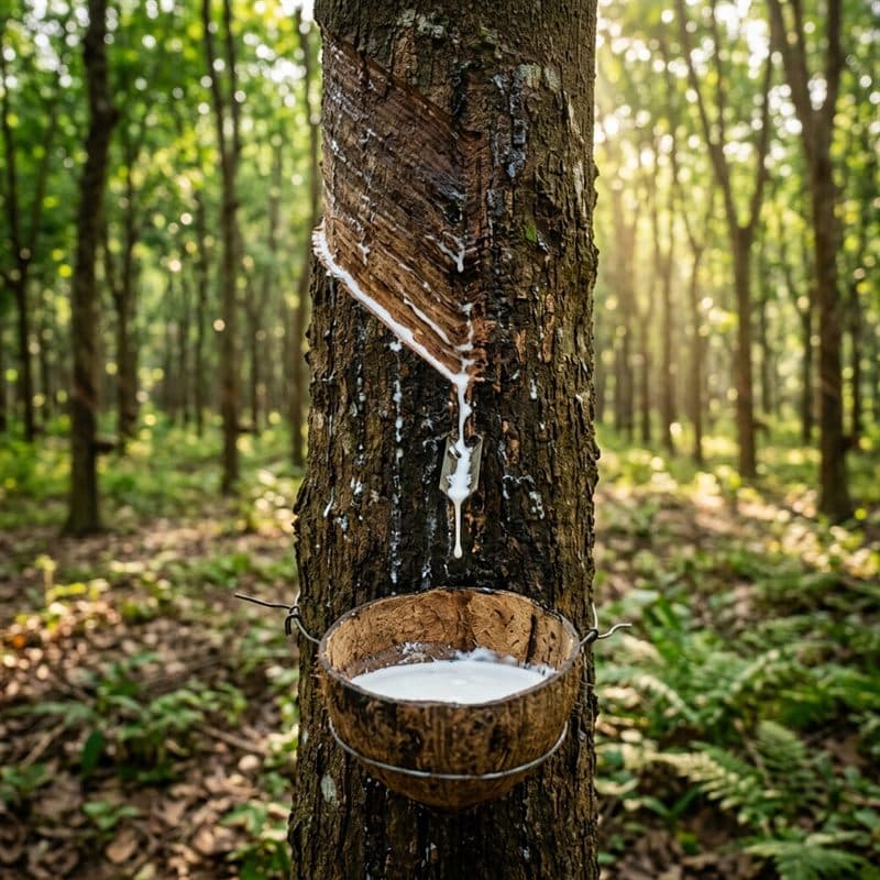 Perkebunan Karet Desa Lubuk Terentang